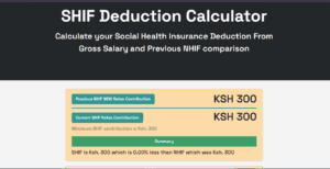 SHIF Deduction Calculator