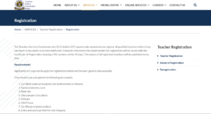 TSC Registration Process