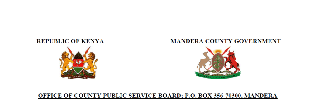 101 Vacancies Open At Mandera County Public Service Board