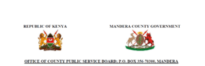 101 Vacancies Open At Mandera County Public Service Board