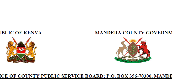 101 Vacancies Open At Mandera County Public Service Board