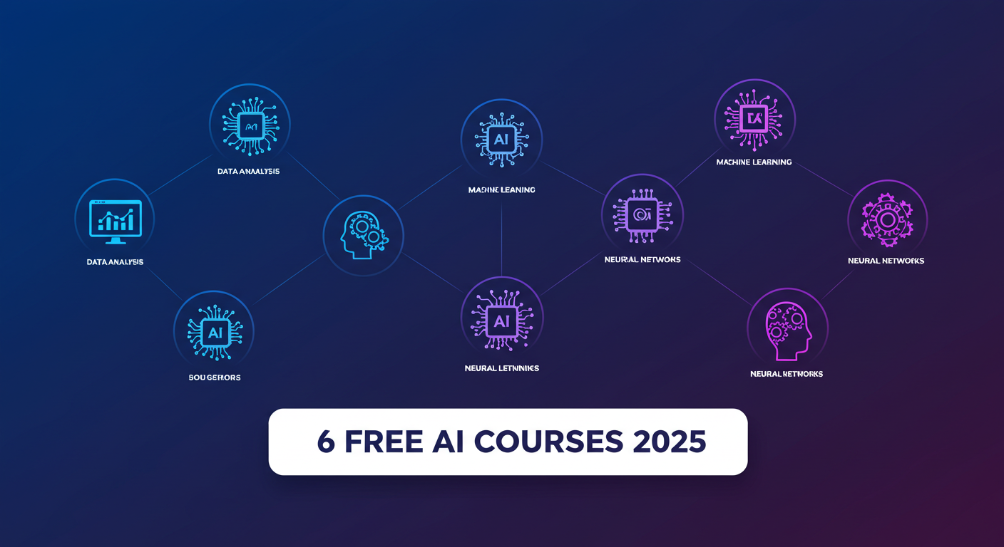 6 Free AI Courses to Take in 2025: IBM, Google, Helsinki, Havard 6 Free AI Courses to Take in 2025