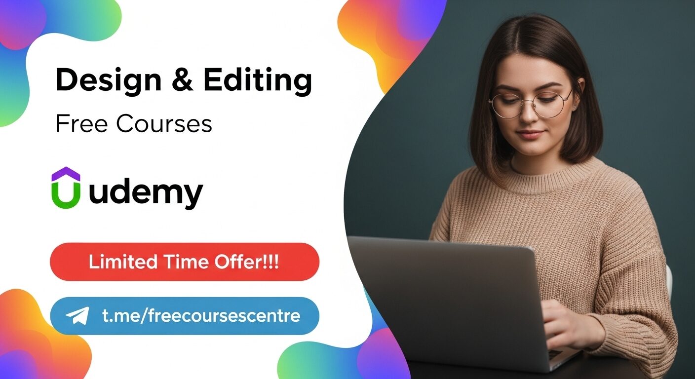 Top FREE Design and Editing Courses (Udemy Coupons), July 2025