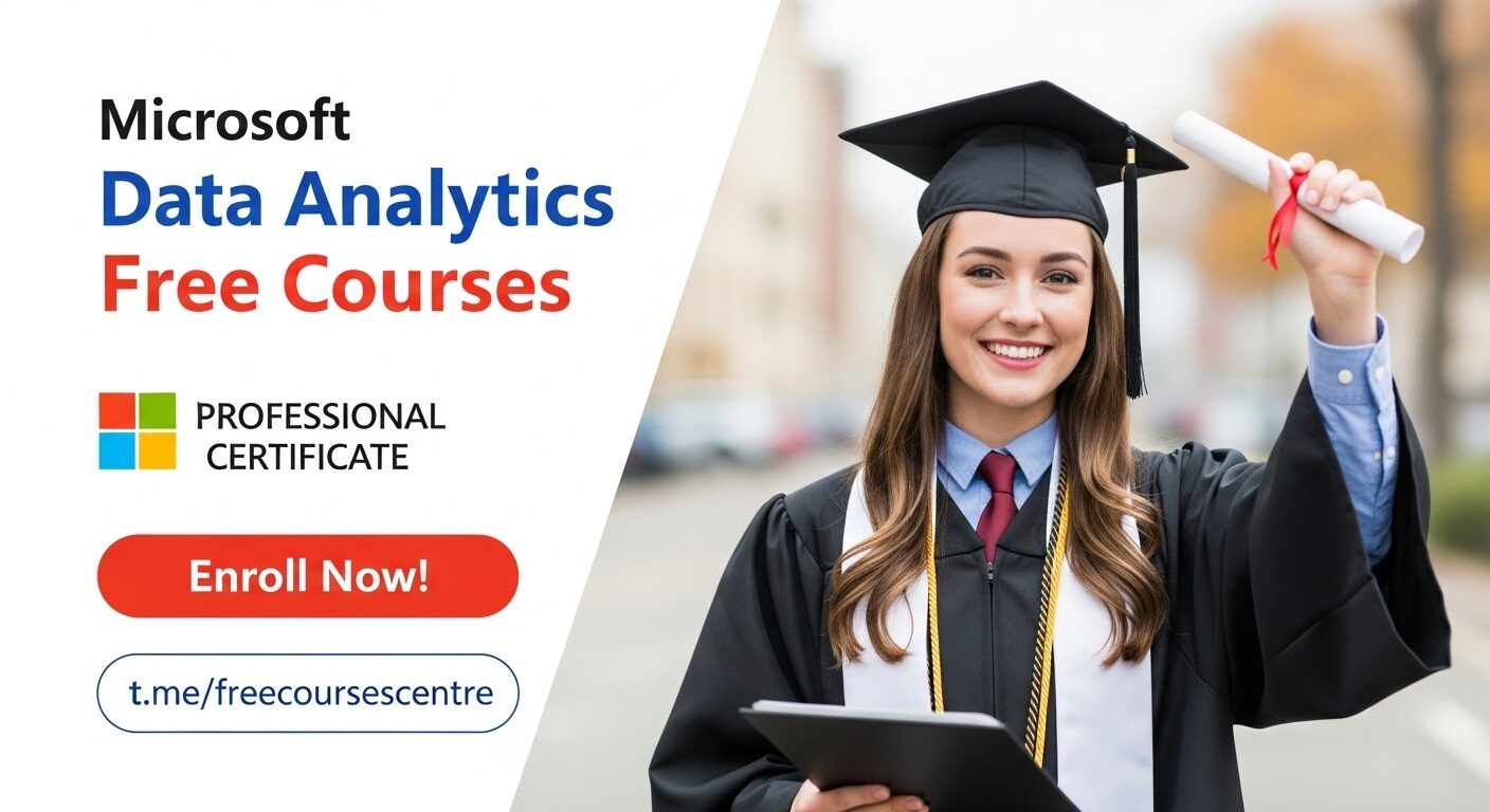 Microsoft Data Analytics Free Courses with Professional Certificate