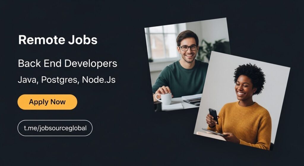 Remote Back End Developer Jobs at Global Top Companies, February 2026, Apply Now Back End Developers