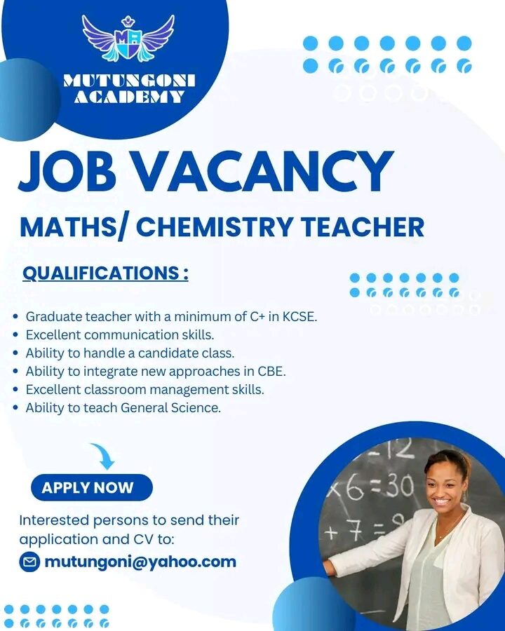 11 Teaching Vacancies Advertised at Kenyan Schools, April 2026 11 Teaching Vacancies Advertised at Kenyan Schools, April 2026